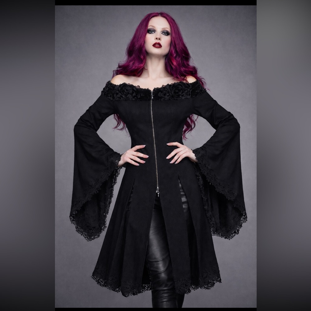 Devil Fashion Dress , Jacket, Cloak, Goth, Vampire, Witchy, whimsigoth, size M